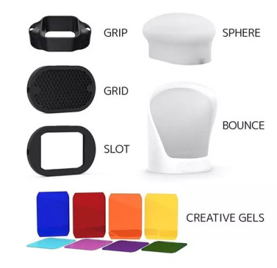 Kit Profesional Difusor Modificador Flash Bot Tipo Magmod