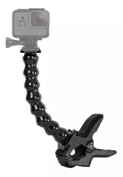 Abrazadera Pinza Jaws Clamp Cuello Flexible Para Gopro Sjcam