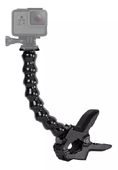 Abrazadera Pinza Jaws Clamp Cuello Flexible Para Gopro Sjcam