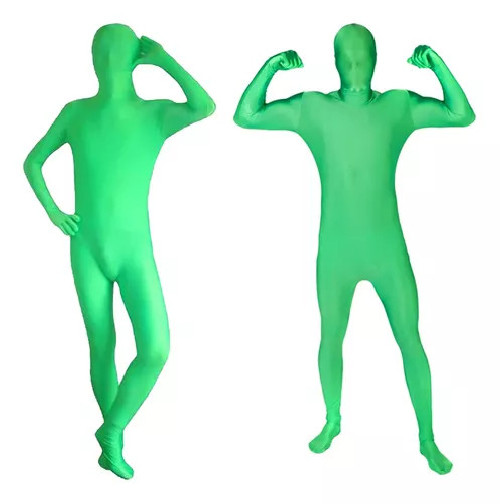 Traje Verde Completo Crhoma Elastico Foto Video