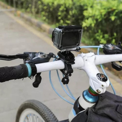 Abrazadera Montura Manillar Cicla Base Giratoria Cámara Acci