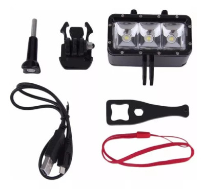 Luz Led Video Light Sumergible Para Gopro Sjcam
