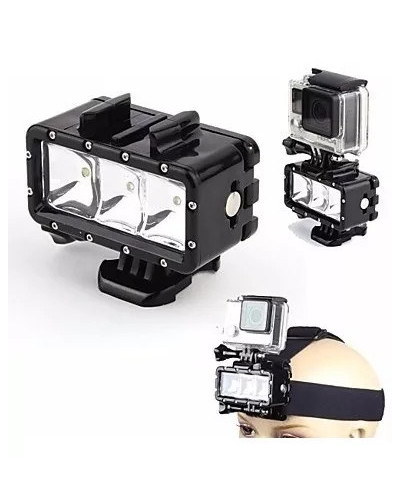 Luz Led Video Light Sumergible Para Gopro Sjcam