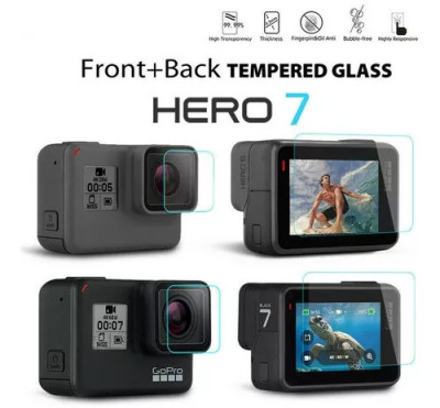 Vidrio Templado Protector Para Cámara Gopro Hero 5 6 7 Black
