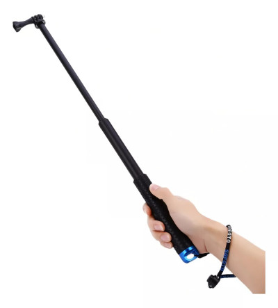 Palo extensor con monopié Pau Selfie, para GoPro Sjcam Eken, 93 cm